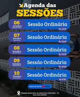 Câmara de Lagoa da Confusão Divulga Agenda de Sessões para a Próxima Semana
