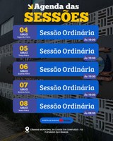 Câmara de Lagoa da Confusão divulga agenda de sessões para o mês de maio